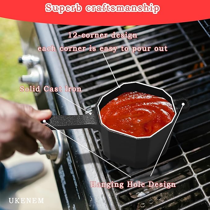 Wood Stove Steamer & Humidifier + Mini Sauce Pan Set with Accessories – Dual-Layer Simmer Pot, Butter Melter & Grill Tools for Fireplace, BBQ & Campfire Cooking