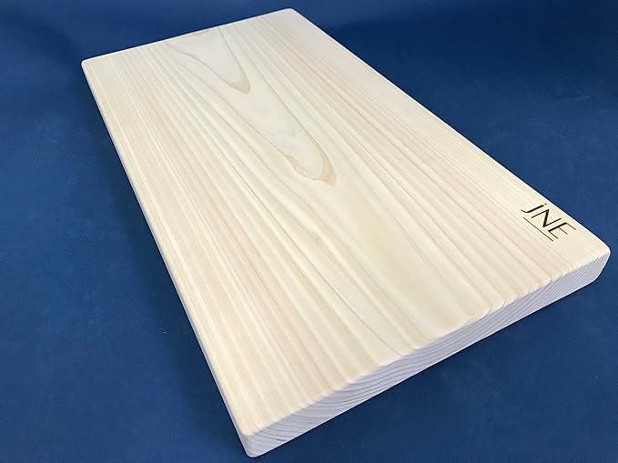 Hinoki Cypress Reversible Wood Cutting Board, 17.3" x 9.5" x1", Chopping Board, Butcher Board, Serving Board, Solid Single Piece, No Joint, No Glue | Holiday Gift