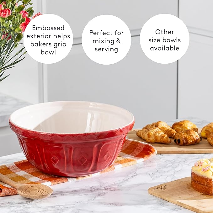 Mason Cash | Color Mix S12 Red Mixing Bowl - 4.25 Quart
