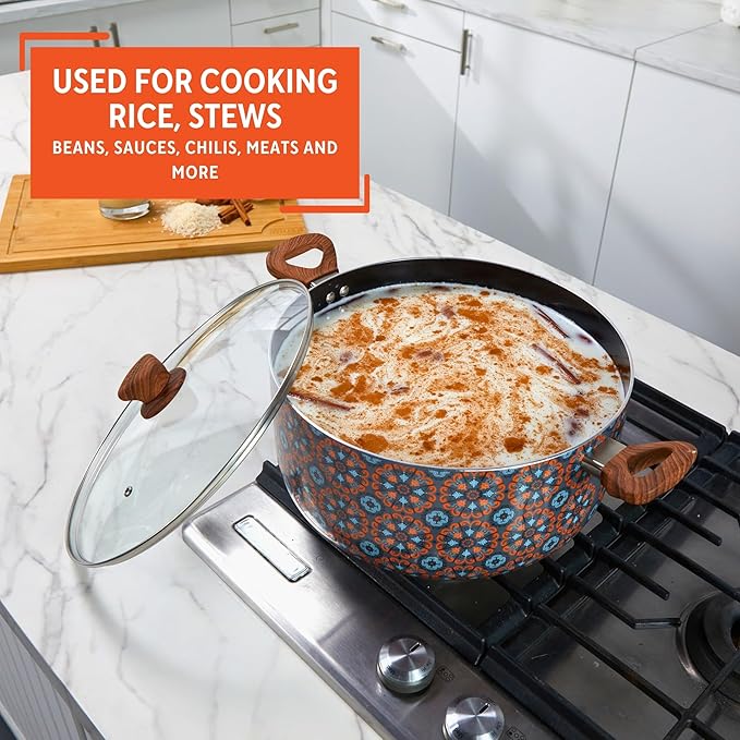 IMUSA 12.7Qt Talavera Dutch Oven w/B