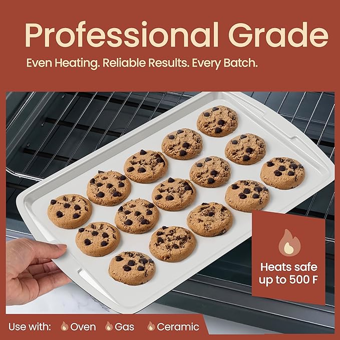 Royal Blue 10-Piece Bakeware Sets, Nonstick Carbon Steel Baking Sheet & Pans, Stackable Space-Saving Bakeware, Dishwasher Safe, Stain-resistant, PFOAPFOSPTFE Free, Oven Safe Up To 450°F (230°C)