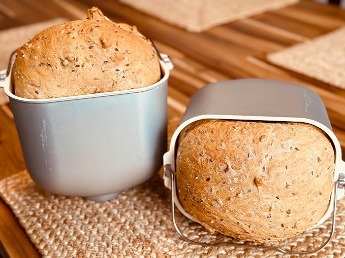 Molibake 8 Grain Bread Mix Pack of 4 - All-Natural Multigrain Baking Mix for Bread Machine and Oven - 15 oz - Multigrain Grain Mix for with Flax, Millet & Rye - Easy-to-Use Breads Maker Mix for Homemade Baking