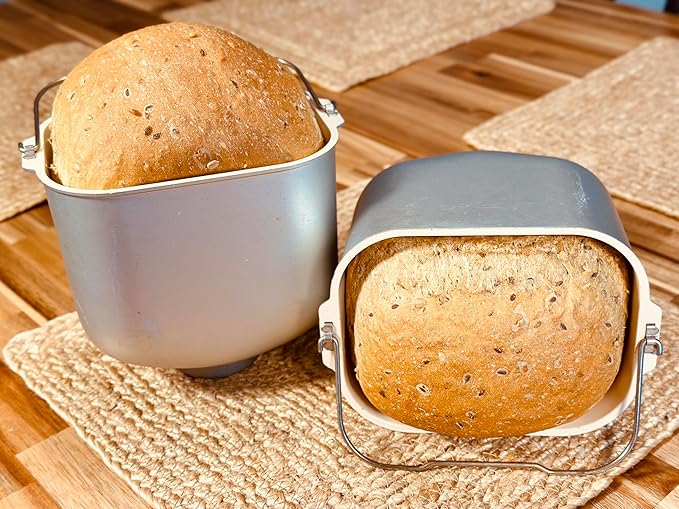 Molibake Multigrain Bread Mix – Premium All-Natural Baking Mix for Bread Machine and Oven – 15 oz – Gourmet Blend with Sunflower Seeds, Brown Flax, Pumpkin Seeds, Oat Flakes, Rye, Barley Malt, Wheat Bran – Easy-to-Use Bread Maker Mix for Homemade Baking