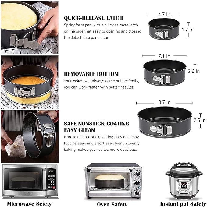 Gawren-H&E 678pcs Cake Decorating Kit,Baking Supplies with Decorating Tools,Cake Carrier,Cake Turntable,Piping Bags and 74 Tips,Springform Pans,Cake Decoratng Supplies Kit for Beginners/Professional