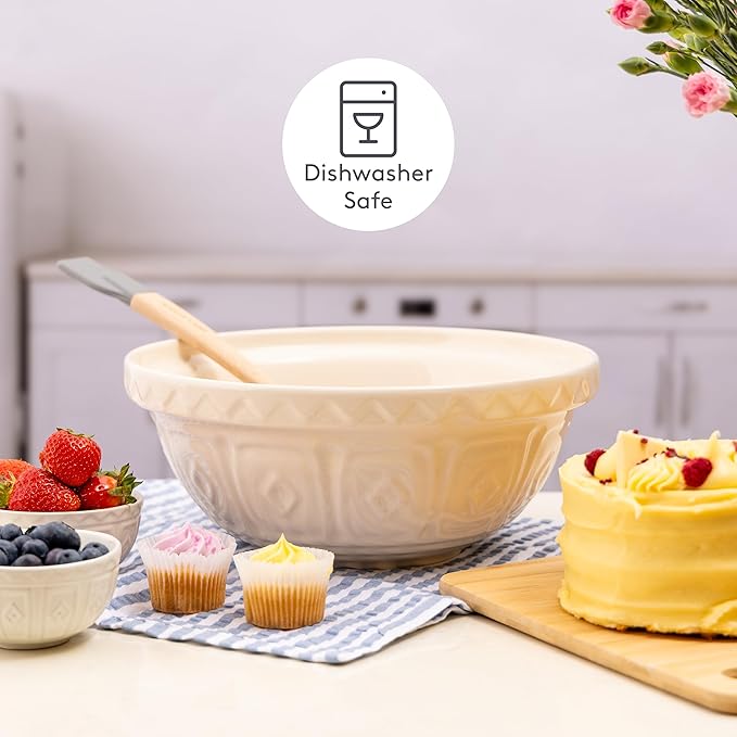 Mason Cash Color Mix S18 (2.85 Qt) Mixing Bowl | Cream
