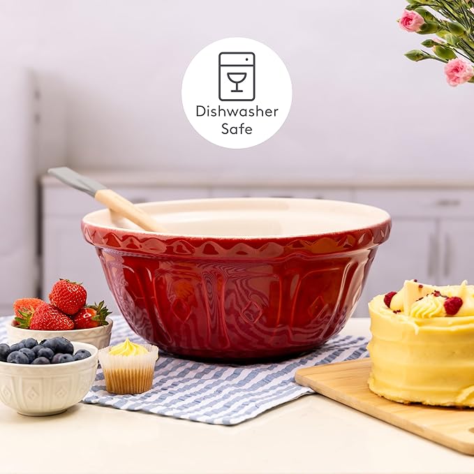 Mason Cash | Color Mix S12 Red Mixing Bowl - 4.25 Quart