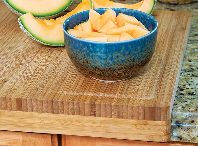 Bamboo Over The Edge of Counter Cutting Board