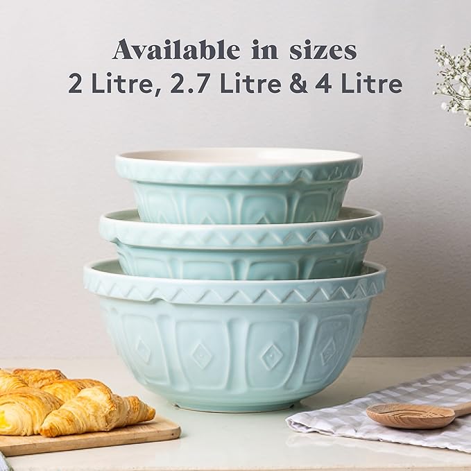 Mason Cash | Color Mix S18 Powder Blue Mixing Bowl - 2.85 Quart