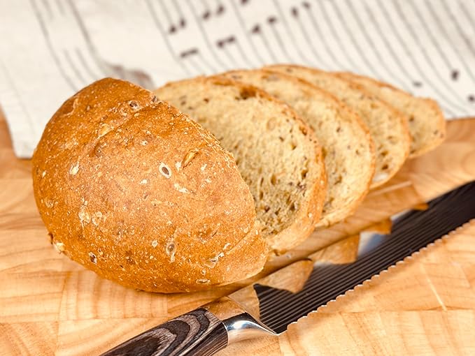 Molibake Multigrain Bread Mix – Pack of 2 – Premium All-Natural Baking Mix for Bread Machine and Oven – 15 oz – Gourmet Blend with Sunflower Seeds, Brown Flax, Pumpkin Seeds, Oat Flakes, Rye, Barley Malt, Wheat Bran – Easy-to-Use Bread Maker Mix for Ho...