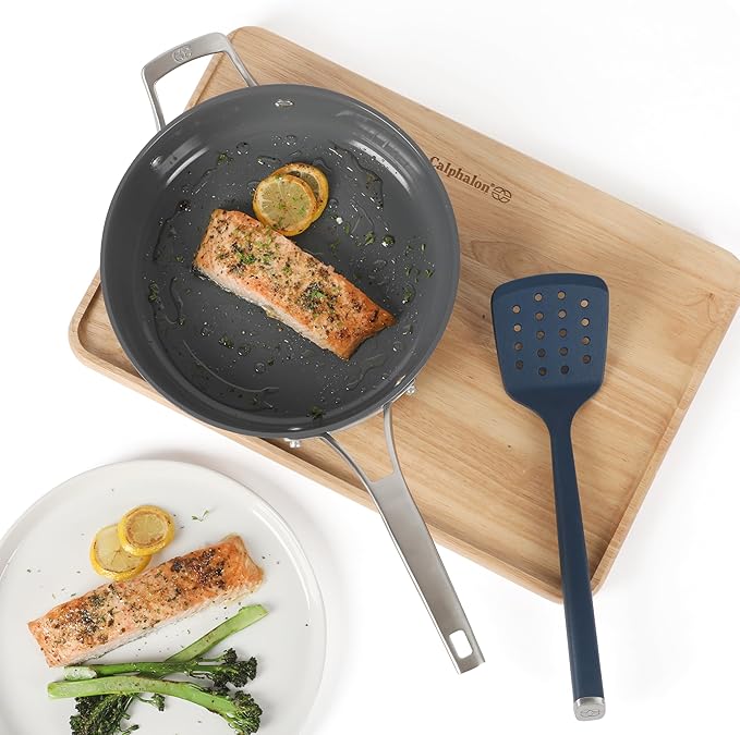 Calphalon Edge 6 Piece Stainless Steel Kitchen Tool & Gadget Set- Navy Blue