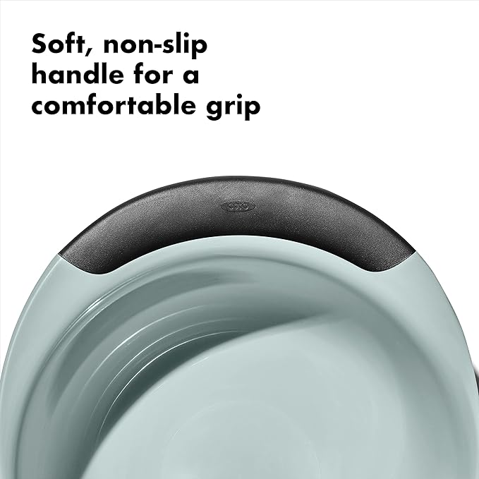 OXO Good Grips 3-Piece Plastic Mixing Bowl Set - Cadet Blue,Tower Gray,Jade,Small,Medium,Large,(Pack of 4)