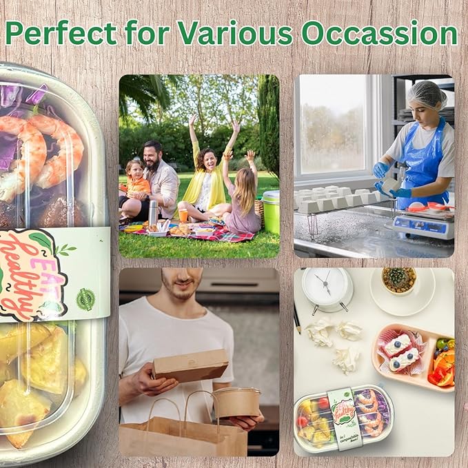 35 OZ Single-Compartment Paper Meal Prep Containers with Lids – Fiber Molded Paper Bowls Microwave/Freezer Safe, Perfect for Snacks, Desserts, Salads, Lunch, BPA-Free Sugarcane Fiber Bowls
