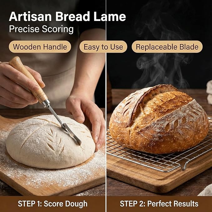 Sourdough Starter Kits,40oz Large Sourdough Starter Jar With Wide Mouth,2 Banneton Bread Proofing Baskets,Bread Making Tools Kit，Sourdough Bread Baking Supplies with Recipe，for Women/Wife/Mom/Friend