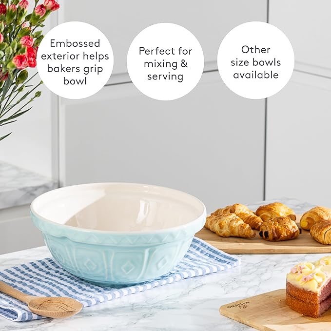 Mason Cash | Color Mix S18 Powder Blue Mixing Bowl - 2.85 Quart