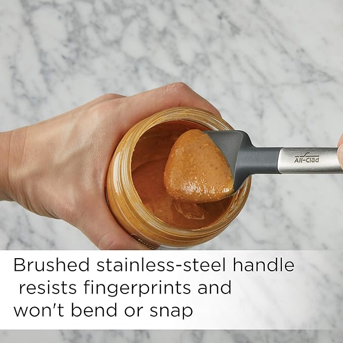 All-Clad Specialty Silicone Kitchen Gadgets Spatula Spoon Kitchen Tools, Kitchen Hacks Silver