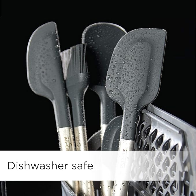 All-Clad Specialty Silicone Kitchen Gadgets Spatula Spoon Kitchen Tools, Kitchen Hacks Silver