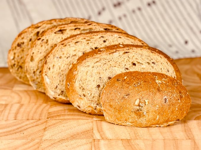 Molibake Multigrain Bread Mix – Pack of 2 – Premium All-Natural Baking Mix for Bread Machine and Oven – 15 oz – Gourmet Blend with Sunflower Seeds, Brown Flax, Pumpkin Seeds, Oat Flakes, Rye, Barley Malt, Wheat Bran – Easy-to-Use Bread Maker Mix for Ho...