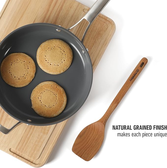 Calphalon Prime 7 Piece Sillicone and Teak Wood Kitchen Tool & Gadget Set - Navy Blue