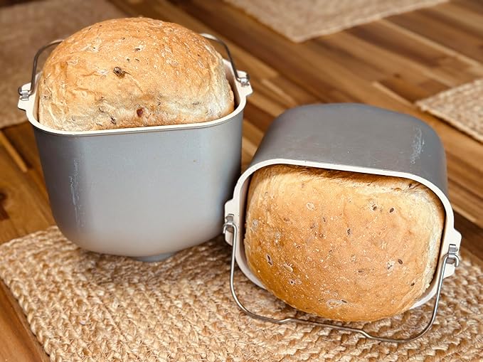 Molibake Fitness Bread Mix – Pack of 4 – All-Natural High-Fiber Bread Mix for Bread Machine and Oven – 15 oz – Whole Grain Breads Mix with Carrots, Oats, Flax, Sunflower & Sesame Seeds – Easy-to-Use Bread Maker Mix for Homemade Baking