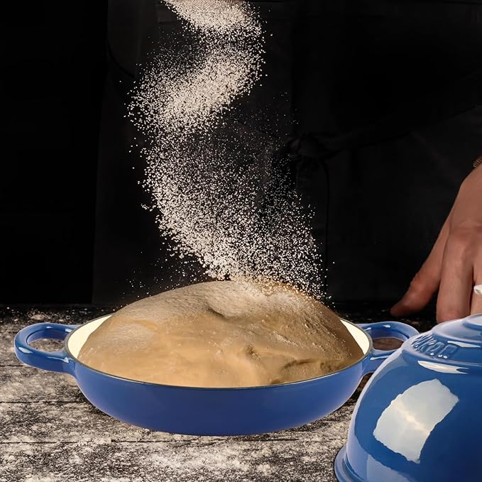 CUKOR 7QT Dutch Oven Pot With Lid, Enameled Cast Iron Dutch Oven For Bread Baking, Non-Stick Bread Pot for Oven/Stovetop (Roast, Braising, Stewing, Soups)