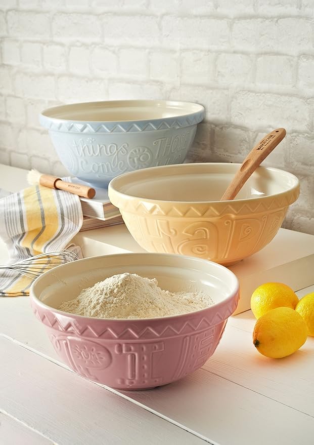 Mason Cash Chip Resistant Earthenware S12 Mixing Bowl, Pink, 29 cm