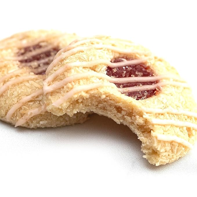 Crumble Crate - Guava & Coconut Thumbprint Cookies DIY Baking Set/Kit. All pre-measured ingredients and essential baking tools, Gift Idea, Baking Gift Sets