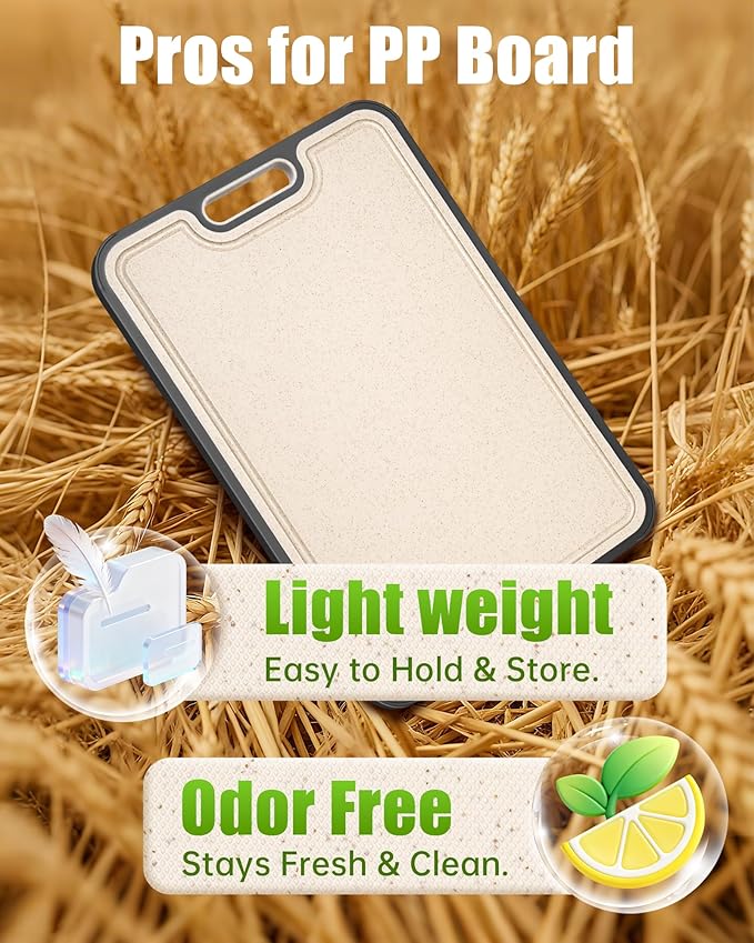 Stainless Steel Cutting Boards for Kitchen, Non Toxic 2-in-1 Cutting Board Double Sided, Food Grade Chopping Boards for Fresh Meat Vegetable, Easy to Clean Large Size 16”×11”