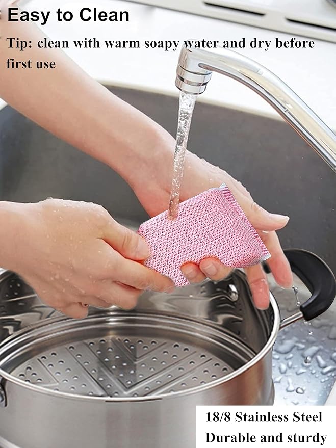 VENTION 9.4 Inch Small Vegetable Steamer Pot, 4.5 QT Induction Stainless Steel Steamer for Cooking, Steam Pot(24cm)