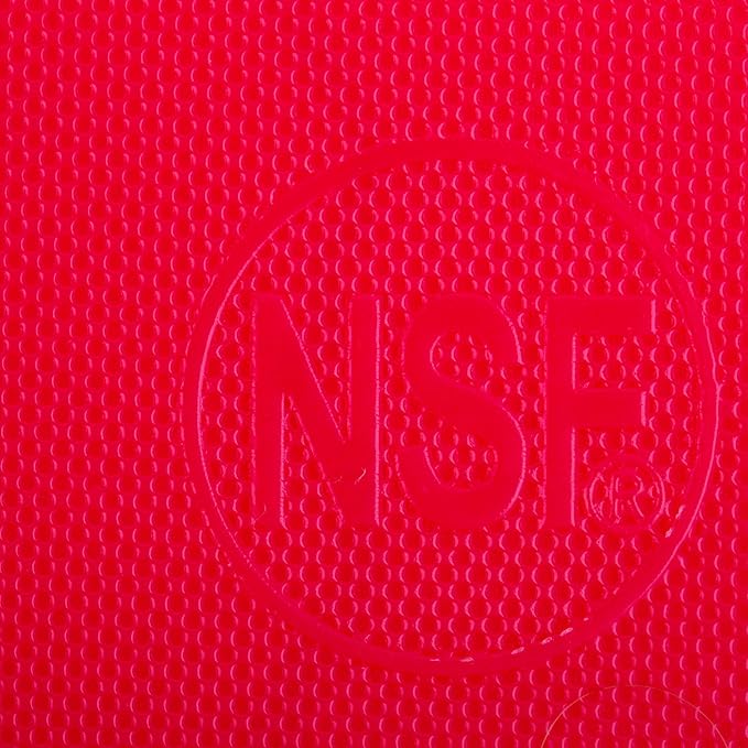 Thirteen Chefs Large Red Cutting Board - 18 x 12 Inch for Meat, Professional 1/2" Thick HDPE Plastic for Restaurants, Dishwasher Safe and NSF Stamped