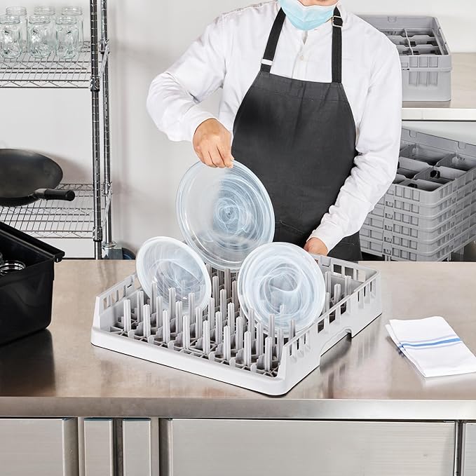 Restaurantware-Clean Tek Professional Peg Rack, 1 Heavy Duty Tray Rack for Dishwashing - Durable, Long-Lasting, Gray Polypropylene Dish Rack, All Purpose, Ideal for Plates, Trays, and Bowls