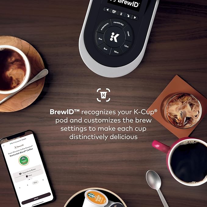Keurig K-Supreme SMART Coffee Maker, MultiStream Technology, Brews 6-12oz Cup Sizes, Black
