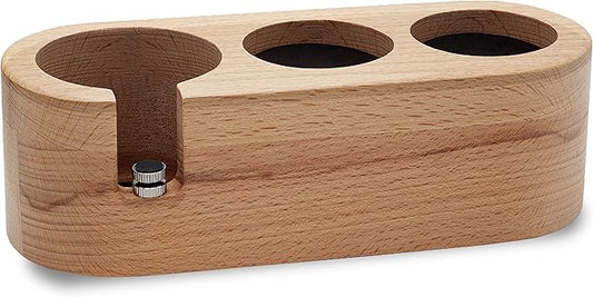 Espresso Tamping Station, ROAST & REVEL, 58MM Portafilter Espresso Accessories, Beech Wood Organizer, Espresso Station, Coffee Tamper Station for Countertop