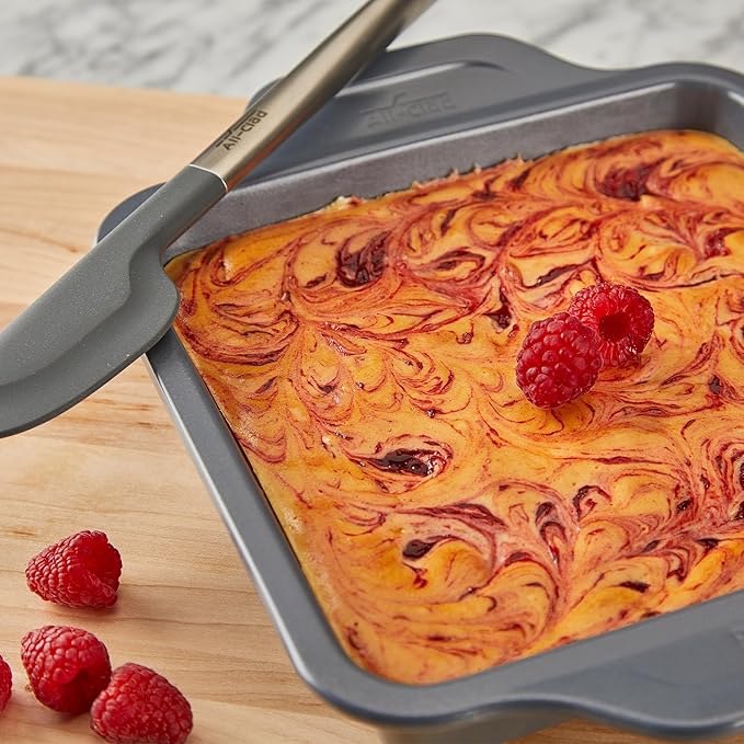 All-Clad Pro-Release Nonstick Square Baking Pan 8x8 Inch Oven Safe 450F Half Sheet, Cookie Sheet, Muffin Pan, Cooling & Baking Rack, Round Cake Pan, Loaf Pan, Baking Pan Grey