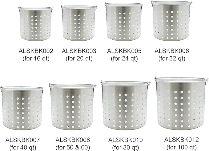 Thunder Group 100 quart Aluminum steamer basket for stock pot, comes in each