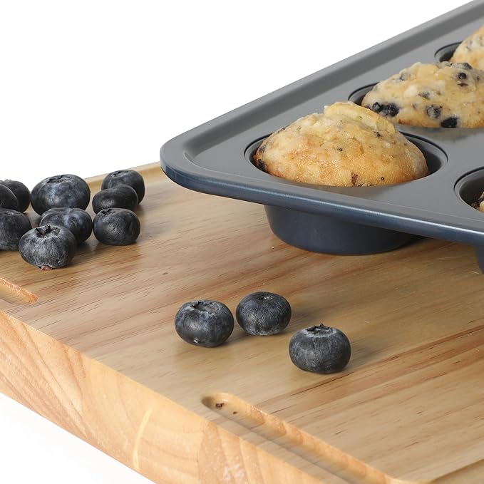 Calphalon Legacy 12 Cup PFA Free Nonstick Cupcake Muffin Pan - Blue
