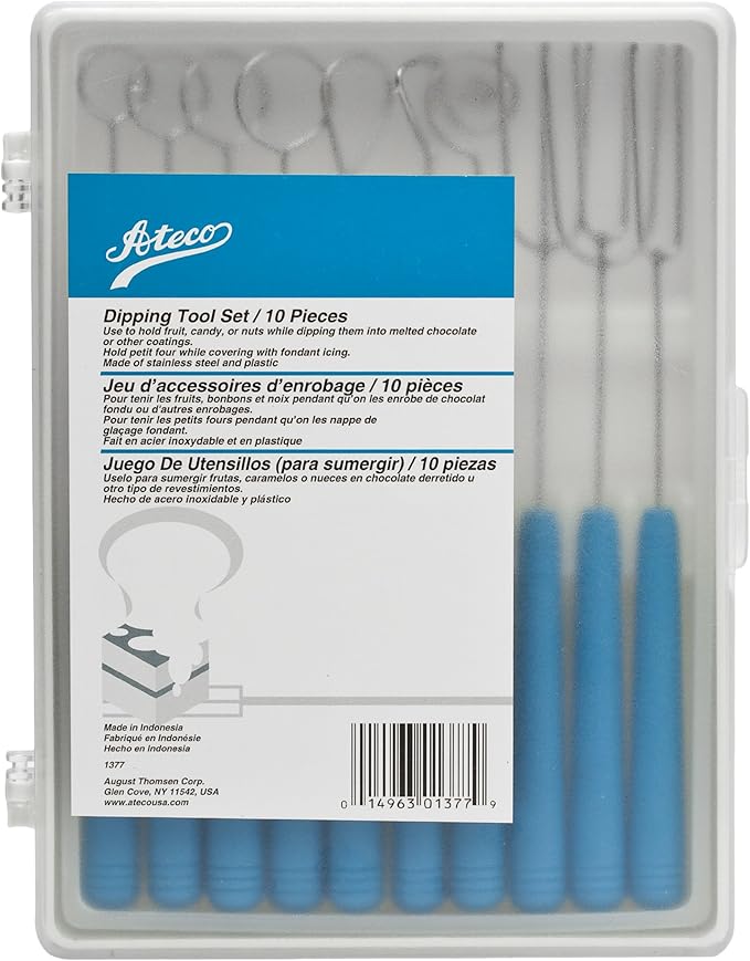 Ateco 10-Piece Dipping Tool Set, Stainless Steel