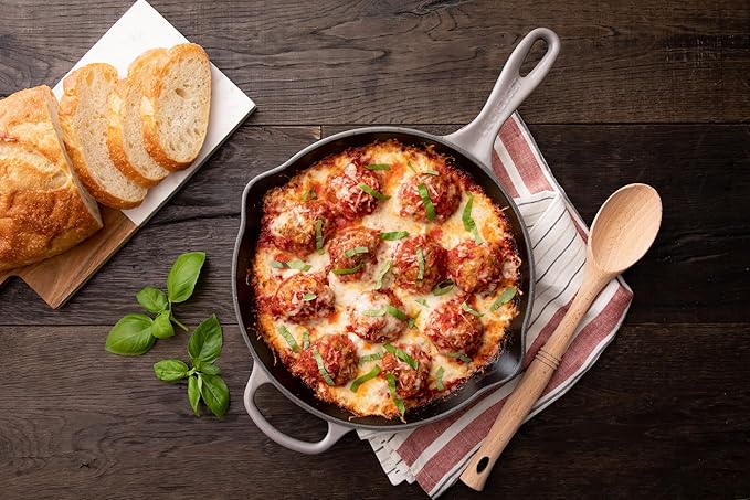 Le Creuset Enameled Cast Iron Signature Iron Handle Skillet, 10.25", Oyster
