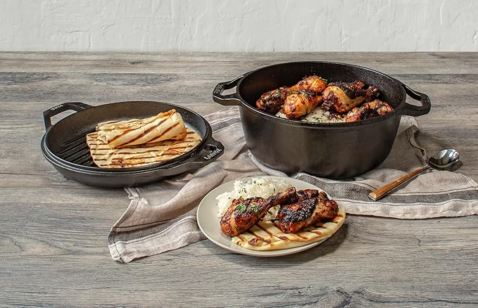 Lodge Chef Collection 6qt Double Dutch Oven