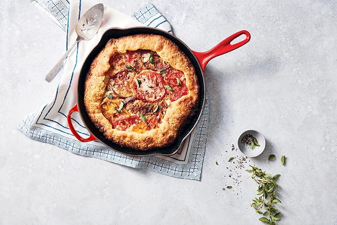 Le Creuset Enameled Cast Iron Signature Round Skillet, 10.25”, Olive