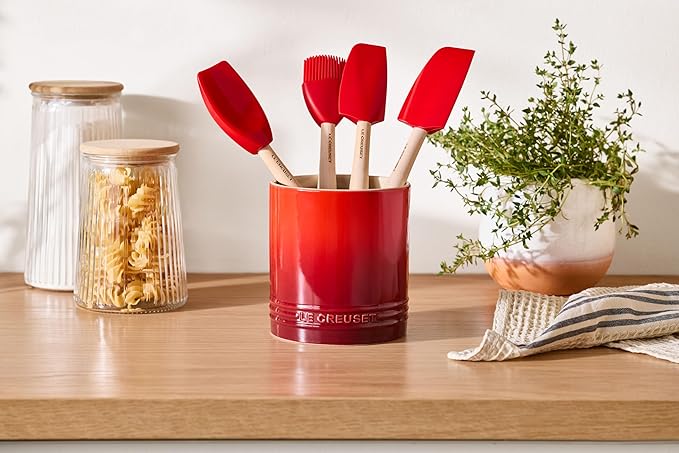 Le Creuset Stoneware Signature Straight Wall Utensil Crock, 1 qt., Marseille