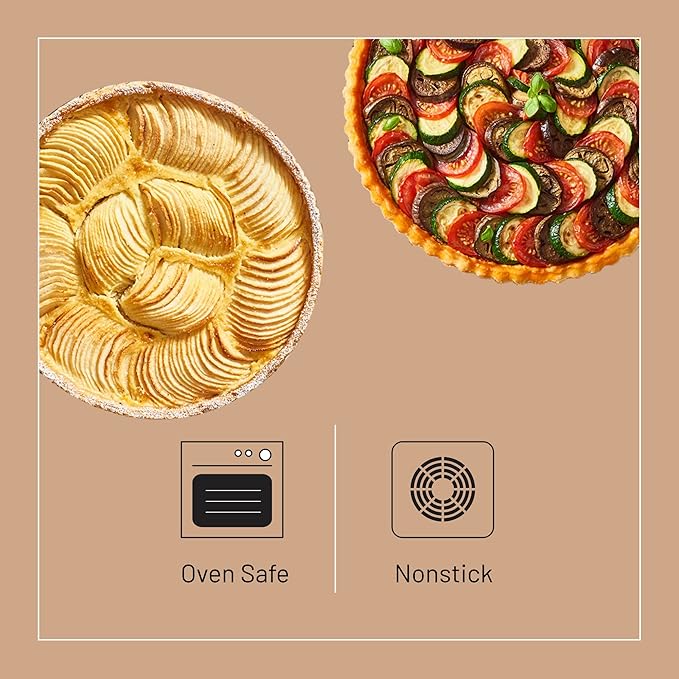 de Buyer Home Baking Box for Pie & Tart - DIY Pastry-Making Kit - Includes Fluted Tart Ring, Baking Sheet, Cooling Rack + Cake & Pie Server