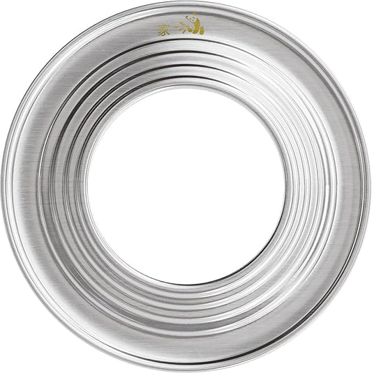 Prime Home Direct Stainless Steel Steamer Ring | Fits 7 to 12-Inch Bamboo Steamer Basket | Steaming Ring for Asian Chinese Wok, Food, Dumpling, Dim Sum, Steam Pot Accessories Metal Cooking Rim Adapter