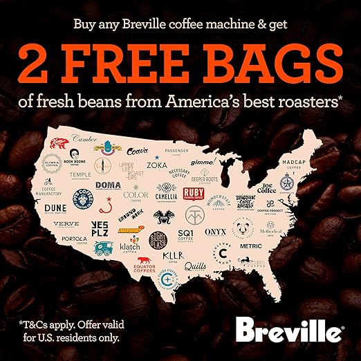 Breville Luxe Drip Coffee Machine BDC415BSS, Brushed Stainless Steel, Glass Carafe