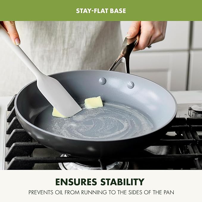 GreenPan Valencia Pro Ceramic Nonstick 11” Frying Pan Skillet, Hard Anodized PFAS-Free Cookware, Induction Ready, Compatible on All Cooktops, Eggs & Omelets, Dishwasher Safe, Oven Safe to 600F, Gray