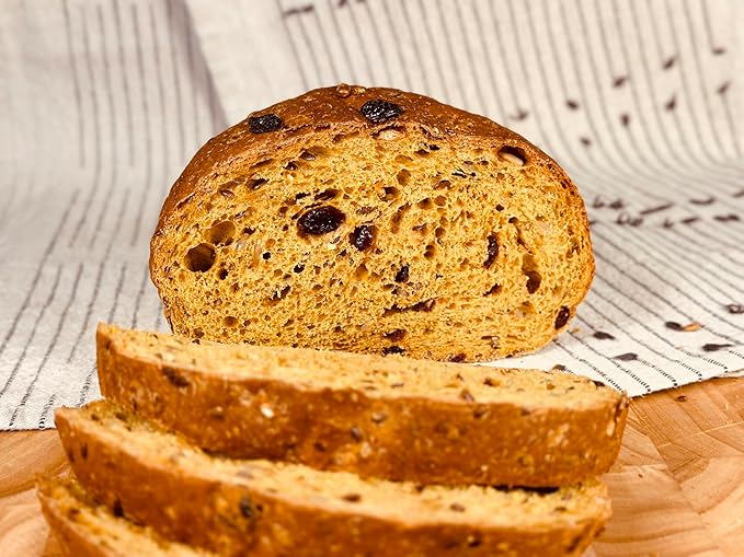 Molibake Alaskan Forest Bread Mix 15 oz Cranberry Multigrain Baking Mix with Flax & Sunflower Seeds