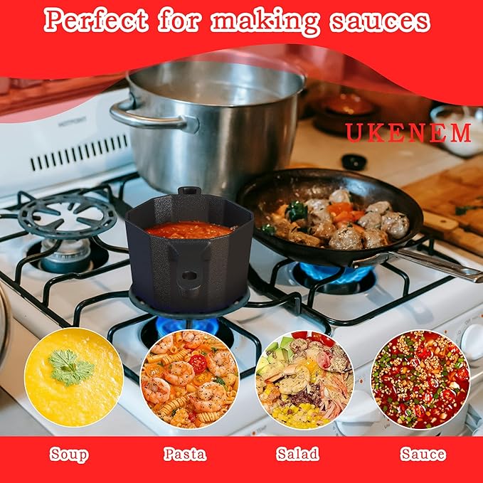 Wood Stove Steamer & Humidifier + Mini Sauce Pan Set with Accessories – Dual-Layer Simmer Pot, Butter Melter & Grill Tools for Fireplace, BBQ & Campfire Cooking