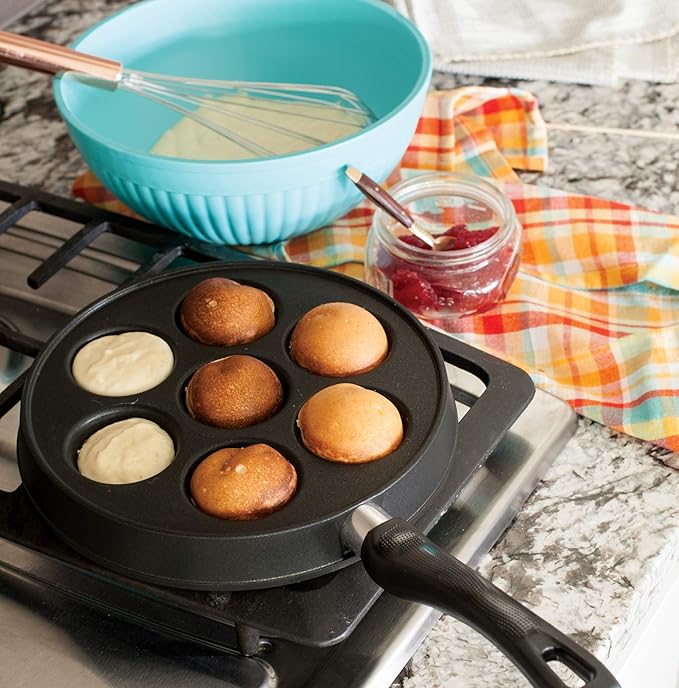 Nordic Ware Danish Ebelskiver Pan,Black 16.00 x 9.63 x 2.38 Inches