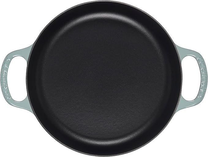 Le Creuset Signature Cast Iron Everyday Pan, 11", Sea Salt