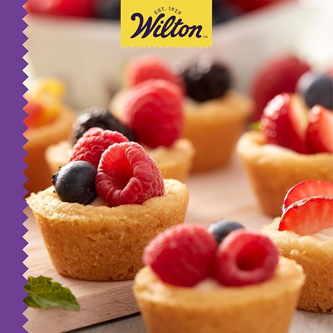 Wilton Gold Non-Stick 24-cup Muffin Pan, Stainless Steel Bakeware, Made without PFAs, 16 x 10 x 1 in., Packaging may Vary
