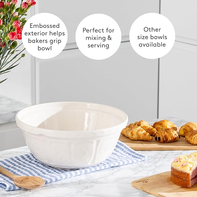 Mason Cash | Color Mix S12 Cream Mixing Bowl - 4.25 Quart